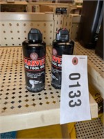 TWO BOTTLES OF AIR TOOL OIL
