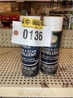 TWO CANS OF SPRAY WATER/STAIN REPELLANT