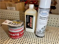 STAINLESS STEEL POLISHER AND PASTE WAX