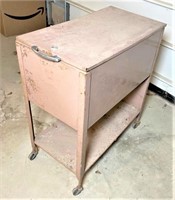 file cabinet on wheels- poor condition