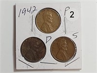 Group Lincoln wheat cent rtor1002