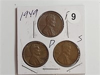 Group Lincoln wheat cent rtor1009
