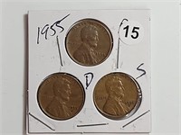 Group Lincoln wheat cent rtor1015