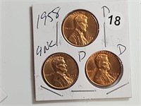 Group Lincoln wheat cent rtor1018