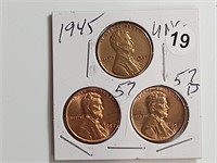 Group Lincoln wheat cent rtor1019