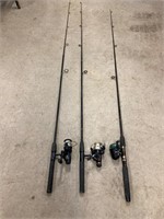 3 good fishing rods.