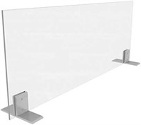 48"Wx24"H Sneeze Guard for Counter