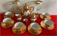 M - MADE IN GERMANY TEACUPS, SAUCERS, TEAPOT (L76)