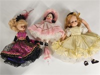 3) VINTAGE MADAME ALEXANDER DOLLS