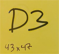 M - 43X47" FRAMED ART (D3)