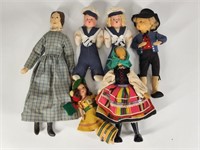 ASSORTED GROUP OF VINTAGE DOLLS DUTCH