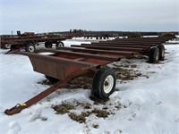 9x24' Steel Rack Bale Wagon on Tandem Gear