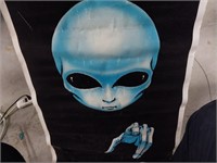 Blue alien poster