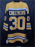 Boston Bruins Cheevers Autographed Jersey with COA