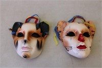 Pair of Ceramic Masks
