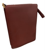 Cartier Bordeaux Leather Clutch Bag