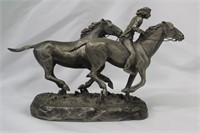 Signed P. Kraczkowski Pewter Sculpture