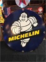30” Round Porcelain Michelin Sign