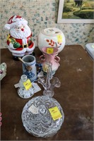 (2) Cookie Jars, Hat Pins, Paperweight, Candy