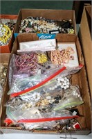 (2) Containers of Vintage Costume Jewelry