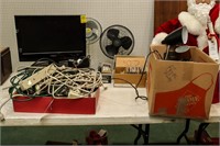 Assorted Extension Cords, Lights, Power Strips,
