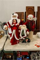Christmas Assortment; Santa, Girl w/ Candle,
