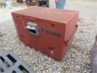 Red Job Box w/ Vents Used w/ Water Pump