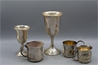 Sterling Silver Goblets, Cups Tot.13 oz