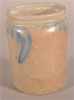 Unsigned Remmey Phila. Stoneware Canning Jar.