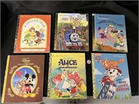 5 Little Golden Books & Disney Book