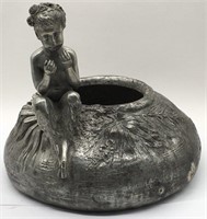 Hans Stoltenberg Lerche Paris Pewter Figural Bowl