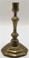 Period Turned Brass Candle Stick