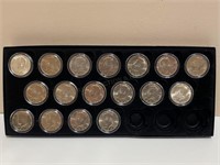 17 Kennedy Half Dollars