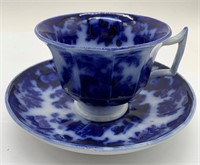 Oriental Stone Scinde Flow Blue Large Cup & Saucer
