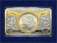 1921 Morgan Silver Dollar 100th Ann. Tribute