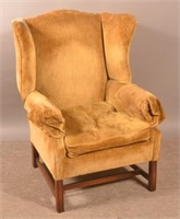 Chippendale Style Wing-Back Arm Chair.