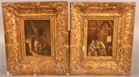 Pair of 19th Century Oil on Canvas Paintings.