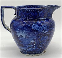 Flow Blue Scenic Pitcher