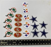 Group of NFL Team Patches