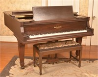 WM. Knabe & Co. Mahogany Baby Grand Piano.