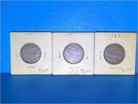 1866-1867-1868 Shield Nickels