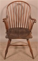 Bow-Back Windsor Armchair Signed "I.Steen".