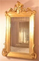 American Victorian Gilt Framed Wall Mirror.