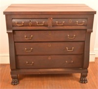 American Empire Mahogany Chest of Drawers.