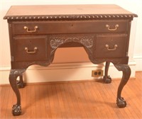 Chippendale Style Mahogany Dressing Table.