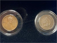 1909 Lincoln & Indian Head Pennies