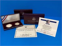 1992 US Olympic Coins 2 Coin Proof Set