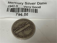 1943-S Mercury Silver Dime