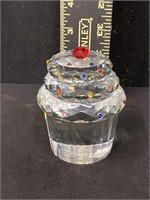 Simon & Designs Cupcake Art Glass Paperweight