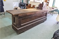Country Store Counter on Casters 109"x37"x22"